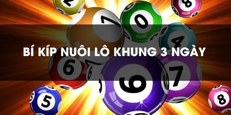 Bật mí cách nuôi lô khung 3 ngày chuẩn xác 2025