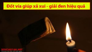 Cách đốt vía giải đen